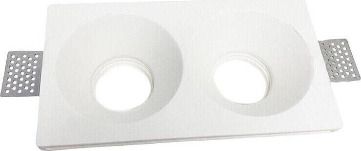 Portafaretto-Incasso-In-Gesso-Scomparsa-Doppio-Diffusore-Tondo-Attacco-Gu10-Gs23