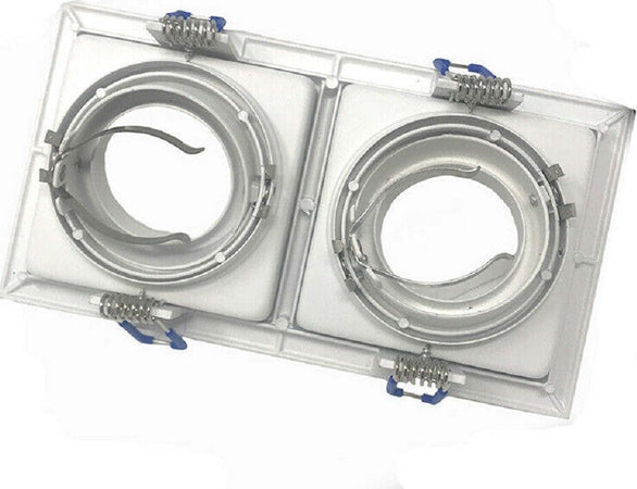 Portafaretto Incasso Orientabile Doppio Per Due Faretti Per Controsoffitta P24 Casa, arredamento e bricolage > Illuminazione da interno > Portafaretti Trade Shop italia - Napoli, Commerciovirtuoso.it