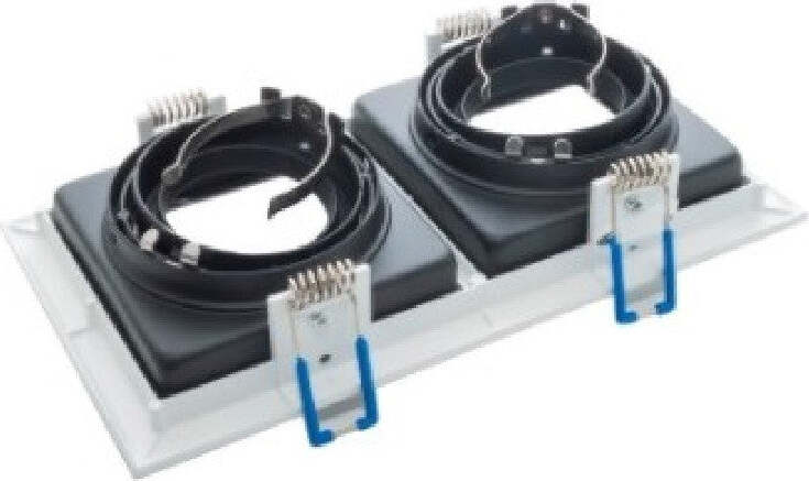 Portafaretto Incasso Orientabile Doppio Per Due Faretti Per Controsoffitta P24 Casa, arredamento e bricolage > Illuminazione da interno > Portafaretti Trade Shop italia - Napoli, Commerciovirtuoso.it