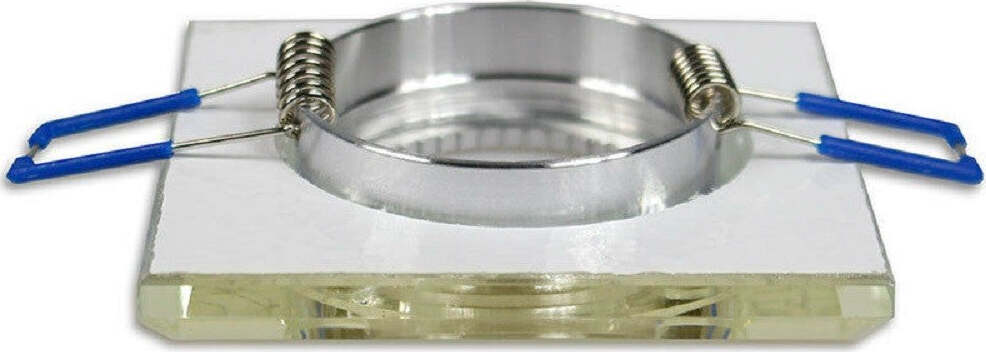 Portafaretto Incasso Per Faretto Quadrato P16 Vetro Glitterato Bianco Argento Oro Casa, arredamento e bricolage > Illuminazione da interno > Portafaretti Trade Shop italia - Napoli, Commerciovirtuoso.it