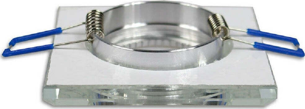 Portafaretto Incasso Per Faretto Quadrato P16 Vetro Glitterato Bianco Argento Oro Casa, arredamento e bricolage > Illuminazione da interno > Portafaretti Trade Shop italia - Napoli, Commerciovirtuoso.it