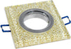 Portafaretto-Incasso-Per-Faretto-Quadrato-P16-Vetro-Glitterato-Bianco-Argento-Oro