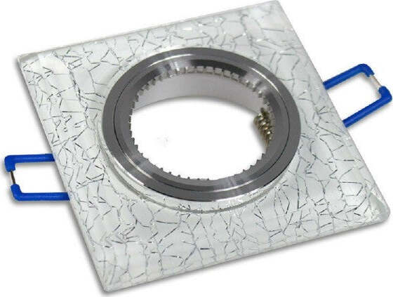 Portafaretto Incasso Per Faretto Quadrato P16 Vetro Glitterato Bianco Argento Oro Illuminazione/Illuminazione per interni/Luci da incasso Trade Shop italia - Napoli, Commerciovirtuoso.it