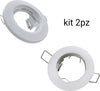 Portafaretto kit 2pz incasso fisso bianco lucido Illuminazione/Illuminazione per interni/Luci da incasso/Portafaretti da incasso Led Mall Home - Napoli, Commerciovirtuoso.it