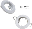 Portafaretto kit 2pz incasso fisso bianco lucido Illuminazione/Illuminazione per interni/Luci da incasso/Portafaretti da incasso Led Mall Home - Napoli, Commerciovirtuoso.it