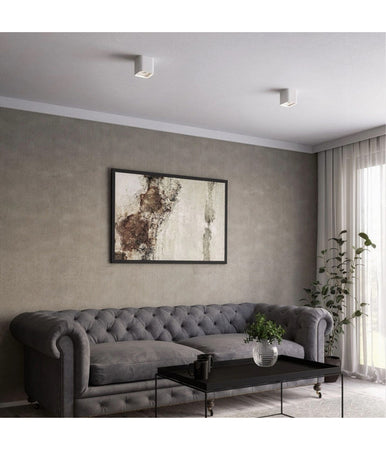 Portafaretto Orientabile Da Soffitto Bianco Per Faretto Gu10 / Gu5.3 P34-gu10-b1