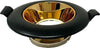 Portafaretto-Orientabile-Incasso-Per-Soffitto-Rotondo-Supporto-Faretto-Nero-Oro-Universo