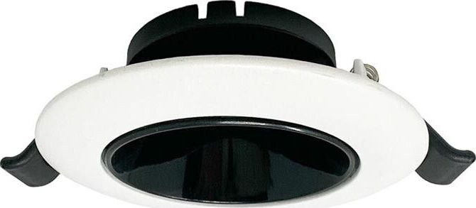 Portafaretto-Orientabile-Incasso-Per-Soffitto-Supporto-Faretto-Bianco-Nero-Universo