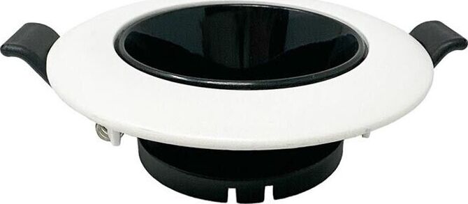 Portafaretto-Orientabile-Incasso-Per-Soffitto-Supporto-Faretto-Bianco-Nero-Universo
