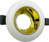 Portafaretto-Orientabile-Incasso-Per-Soffitto-Supporto-Faretto-Bianco-Oro-Universo