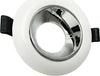 Portafaretto-Orientabile-Incasso-Soffitto-Supporto-Tondo-Faretto-Bianco-Argento-Universo