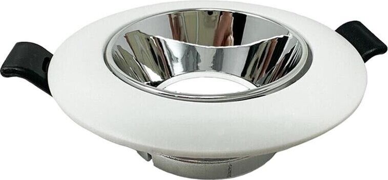 Portafaretto-Orientabile-Incasso-Soffitto-Supporto-Tondo-Faretto-Bianco-Argento-Universo