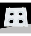 Portafaretto Quadruplo Orientabile Incasso Bianco Per Lampadine Gu10/gu5.3 P33-b4