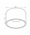 Portafaretto Tondo Nero Oro Incasso 70 Mm Luce Soffitto Lampade Led Gu10 Gu5.3