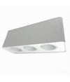 Portafaretto Triplo Orientabile Da Soffitto Bianco Per Faretto Gu10 Gu5.3 P34-b3