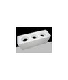 Portafaretto Triplo Orientabile Da Soffitto Bianco Per Faretto Gu10 Gu5.3 P34-b3