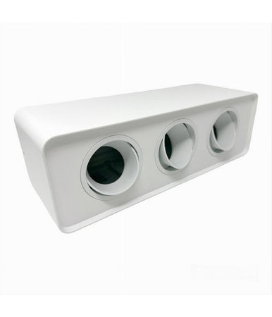 Portafaretto Triplo Orientabile Da Soffitto Bianco Per Faretto Gu10 Gu5.3 P34-b3