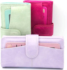 Portafoglio Da Donna Con Portacarte Portamonete in Ecopelle Con