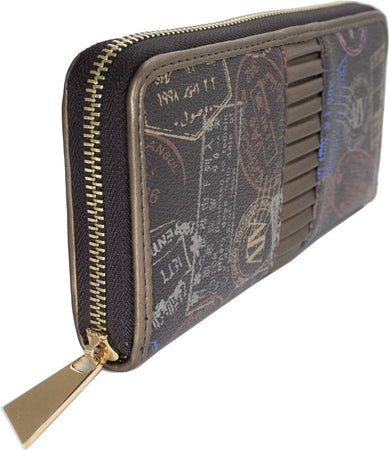 Portafoglio Donna Moka Alv by Alviero Martini Collezione Parigi 19,5x10 Cm Moda/Donna/Accessori/Portafogli e porta documenti/Portafogli Liquidator Italia - Nicosia, Commerciovirtuoso.it