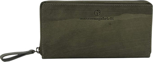 Portafoglio Donna Nazareno Gabrielli Portafoglio Donna Pelle Sintetica Grande Portafogli per Donna Con Portamonete Pendente Di Carta Portafoglio Grande Donna Con Cerniera Tanti Scomparti - Green Moda/Valigie borse e accessori da viaggio/Portafogli e porta documenti/Donna/Portafogli Liquidator Italia - Nicosia, Commerciovirtuoso.it