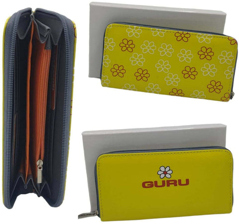 Portafoglio Guru Da Donna Con Chiusura E Stampa Margherita Giallo Portafoglio in Ecopelle Fashion