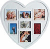 PORTAFOTO BIANCO A FORMA DI CUORE PER 7 FOTOGRAFIE CORNICE PORTA FOTO CASA Casa e cucina/Decorazioni per interni/Album fotografici cornici e accessori/Cornici foto/Cornici da parete e da tavolo Trade Shop italia - Napoli, Commerciovirtuoso.it