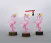 Portafoto-Fenicottero-Rosa-3pz-Base-Legno-Design-Segnaposto-Tavolo-Bomboniera-Festa