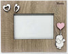 Portafoto personalizzabile in legno mdf laccato con strass ed applicazioni h 19 x 24 cm Casa e cucina/Decorazioni per interni/Album fotografici cornici e accessori/Cornici foto/Cornici da parete e da tavolo MagiediNatale.it - Altamura, Commerciovirtuoso.it