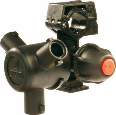 Portagetto per tubo flessibile per diserbo a 3 vie con antigoccia a membrana Ø 1/2