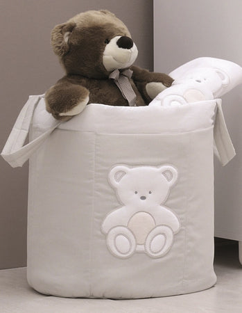 Sacco Portagiochi Tessuto Italbaby Peluche Bianco