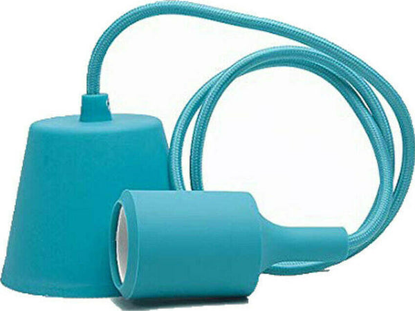 Portalampada A Sospensione Pendente Lampadario Soffitto E27 Celeste Dt-j01 1 Mt Illuminazione/Illuminazione per interni/Lampadari lampade a sospensione e plafoniere/Lampade a sospensione Trade Shop italia - Napoli, Commerciovirtuoso.it