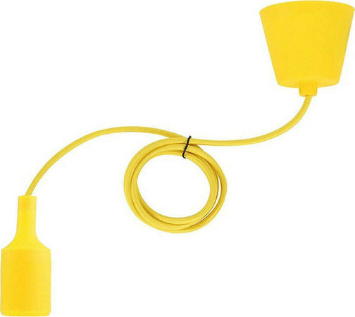Portalampada A Sospensione Pendente Lampadario Soffitto E27 Giallo Dt-j01 1 Mt Portalampade > Lampadari Trade Shop italia - Napoli, Commerciovirtuoso.it