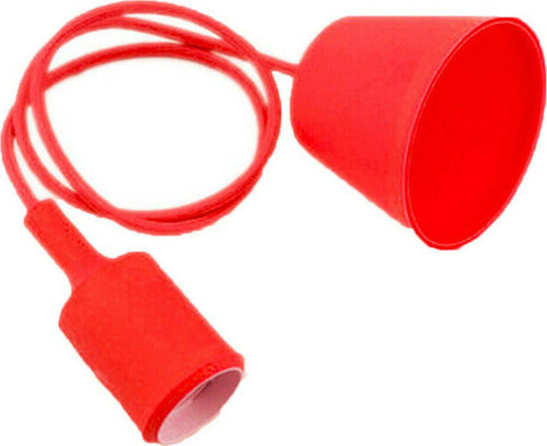 Portalampada A Sospensione Pendente Lampadario Soffitto E27 Rosso Dt-j01 1 Metro Portalampade > Lampadari Trade Shop italia - Napoli, Commerciovirtuoso.it