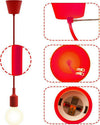 Portalampada A Sospensione Pendente Lampadario Soffitto E27 Rosso Dt-j01 1 Metro Portalampade > Lampadari Trade Shop italia - Napoli, Commerciovirtuoso.it