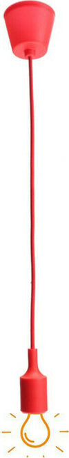 Portalampada A Sospensione Pendente Lampadario Soffitto E27 Rosso Dt-j01 1 Metro Portalampade > Lampadari Trade Shop italia - Napoli, Commerciovirtuoso.it