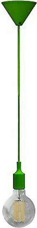Portalampada A Sospensione Pendente Lampadario Soffitto E27 Verde Dt-j01 1 Metro Portalampade > Lampadari Trade Shop italia - Napoli, Commerciovirtuoso.it