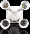 PORTALAMPADA ADATTATORE E27 4 IN 1 PER LAMPADE LAMPADINE ATTACCHI ORIENTABILI  Trade Shop italia - Napoli, Commerciovirtuoso.it