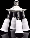 PORTALAMPADA ADATTATORE E27 4 IN 1 PER LAMPADE LAMPADINE ATTACCHI ORIENTABILI  Trade Shop italia - Napoli, Commerciovirtuoso.it