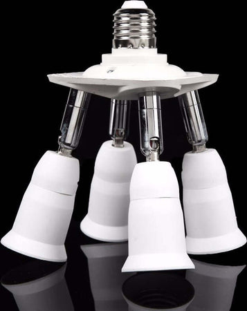 PORTALAMPADA ADATTATORE E27 4 IN 1 PER LAMPADE LAMPADINE ATTACCHI ORIENTABILI  Trade Shop italia - Napoli, Commerciovirtuoso.it