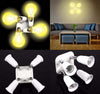 Portalampada-Adattatore-E27-4-In-1-Per-Lampade-Lampadine-Attacchi-Orientabili