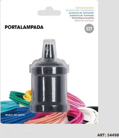 Portalampada E27 In Alluminio Vintage Retr? Colore Nero Lampada Decorativa 54498 Commercio Industria e Scienza/Impianti elettrici/Prodotti optoelettronici/Portalampade Trade Shop italia - Napoli, Commerciovirtuoso.it