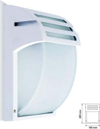 Portalampada-Esterno-Alluminio-Vetro-Bianco-Vt7077-E27-Ip44-Illuminazione