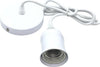Portalampada-Lampadario-A-Sospensione-Porta-Lampadina-E27-Cavo-2-Mt-Bianco-Universo