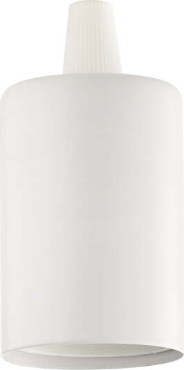 Portalampada-Metallo-Bianco-1-Luce-E27-Liscio