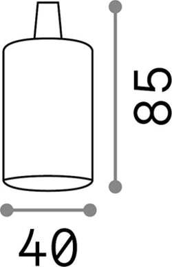 Portalampada-Metallo-Nero-1-Luce-E27-Liscio