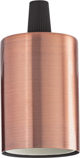 Portalampada-Metallo-Rame-1-Luce-E27-Liscio