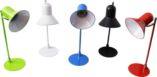 PORTALAMPADA ORIENTABILE SCRIVANIA TAVOLO PORTA LAMPADA COLORATA E27 877 Illuminazione/Illuminazione per interni/Lampade/Lampade da tavolo e abat-jour Trade Shop italia - Napoli, Commerciovirtuoso.it