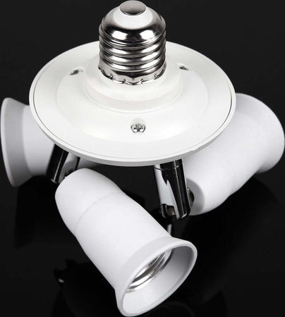 PORTALAMPADA SDOPPIATORE E27 ADATTATORE CON 3 INGRESSI ATTACCO LAMPADINA 3 IN 1  Trade Shop italia - Napoli, Commerciovirtuoso.it