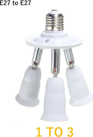 PORTALAMPADA SDOPPIATORE E27 ADATTATORE CON 3 INGRESSI ATTACCO LAMPADINA 3 IN 1  Trade Shop italia - Napoli, Commerciovirtuoso.it