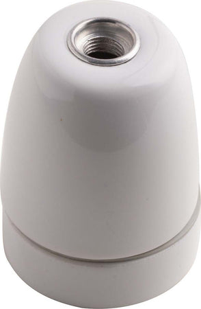 Portalampade Clay E27 In Porcelain Bianca 4,5X6Cm Illuminazione/Illuminazione bagno/Luci ad incasso Led Mall Home - Napoli, Commerciovirtuoso.it